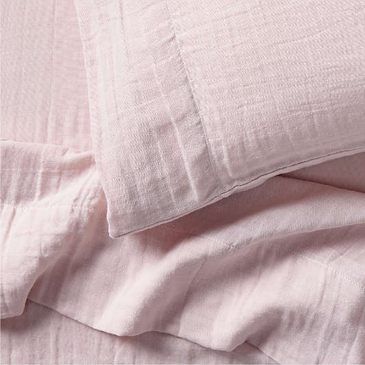Supersoft Lilac Rose 100% Organic Cotton Gauze Kids Twin Sheet Set