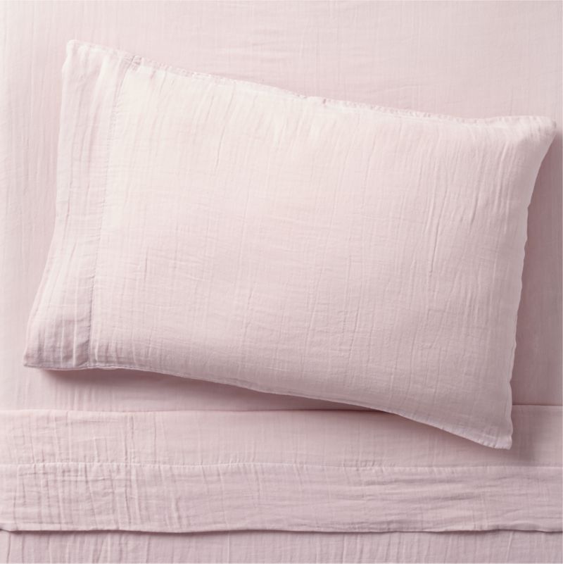 Supersoft Organic Cotton Gauze Mauve Rose Twin/Twin XL Bed Sheet Set - image 0 of 2