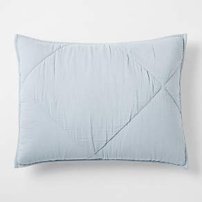 Supersoft Kids Mist Blue Organic Cotton Gauze Pillowcase
