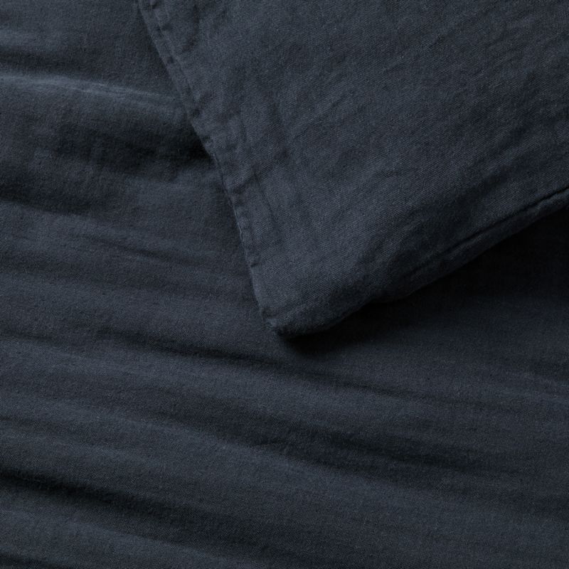 Supersoft Midnight Navy Blue Organic Cotton Toddler Duvet Cover - image 3 of 4