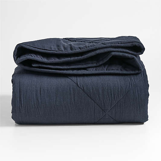 Supersoft Midnight Navy Blue Cotton Gauze Kids Quilt