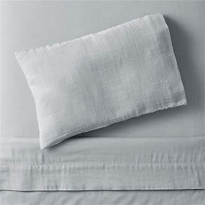 Supersoft Kids Mist Blue Organic Cotton Gauze Pillowcase