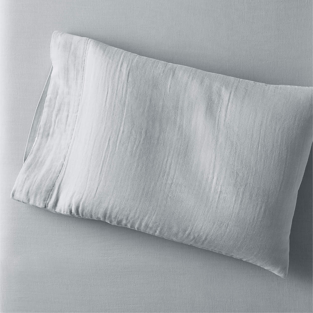 Supersoft Kids Mist Blue Organic Cotton Gauze Pillowcase Crate & Kids