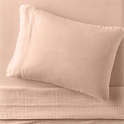 Supersoft Elegant Pink Gauze Organic Cotton Kids Twin Sheet Set