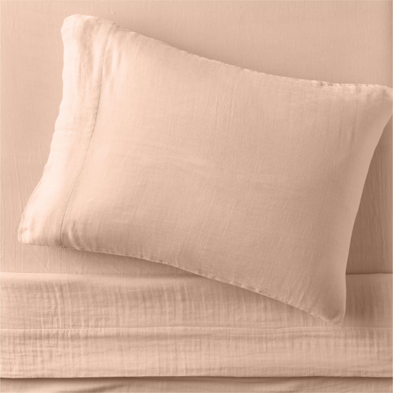 Supersoft Kids Elegant Pink Gauze Organic Cotton Full Sheet Set