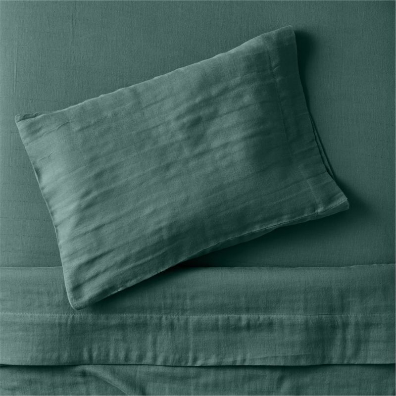 Supersoft Cool Pine Organic Cotton Gauze Toddler Sheet Set - image 0 of 5