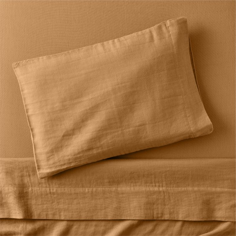 Supersoft Brulee Brown Organic Cotton Gauze Toddler Sheet Set - image 0 of 5