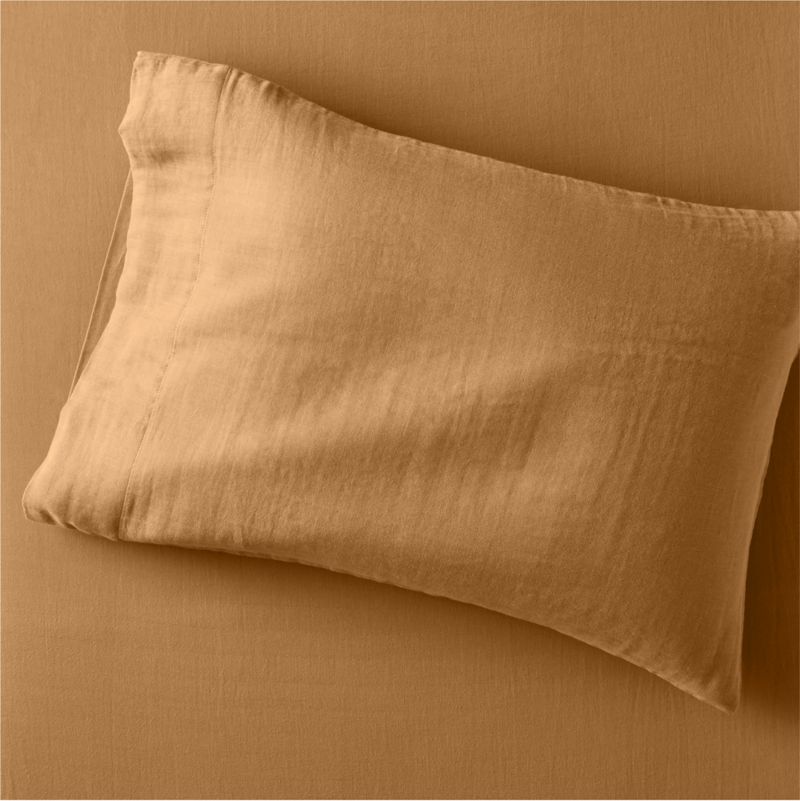 Supersoft Kids Brulee Brown Gauze Organic Cotton Pillowcase