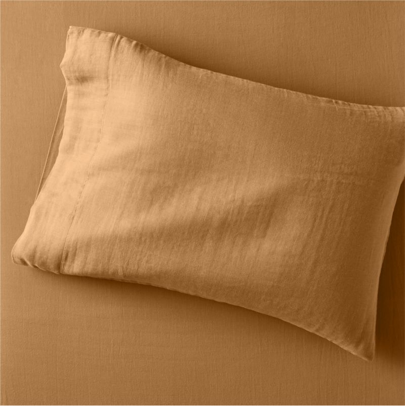 Supersoft Brulee Brown Organic Cotton Gauze Toddler Sheet Set