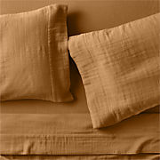 Supersoft Kids Brulee Brown Gauze Organic Cotton Twin Sheet Set