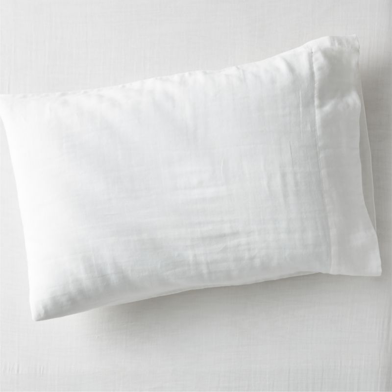 Supersoft Kids Pampas Ivory Organic Cotton Gauze Pillowcase