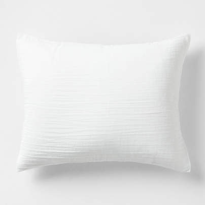 Supersoft Kids Pampas Ivory Organic Cotton Gauze Pillow Sham