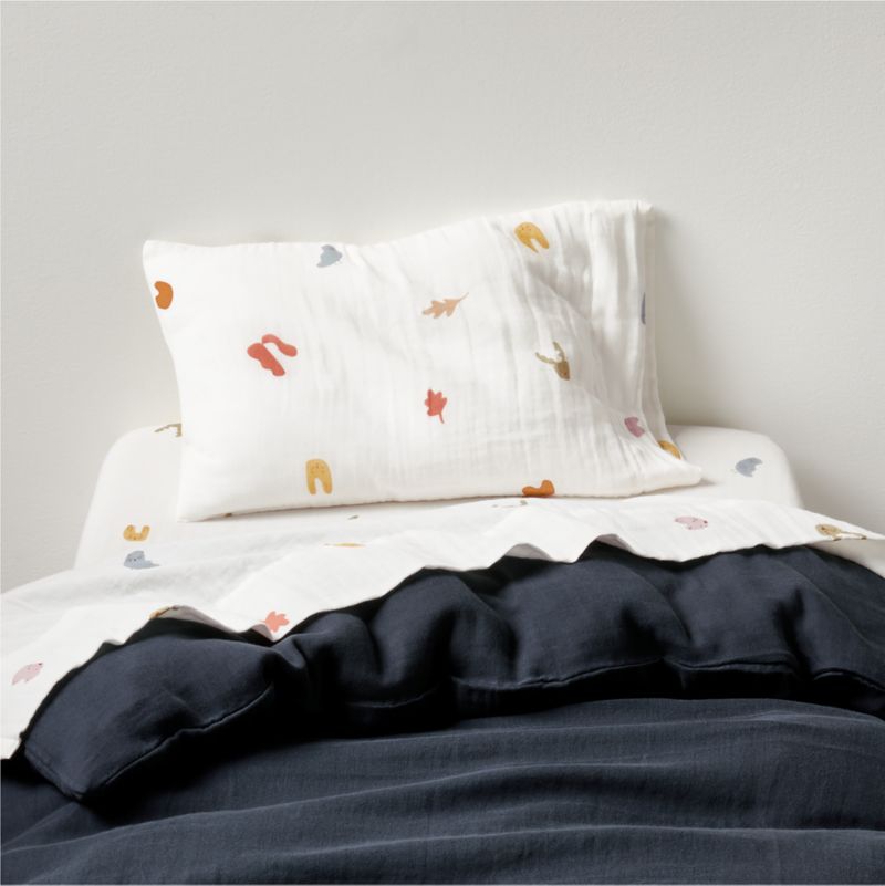 Supersoft Midnight Navy Blue Organic Cotton Toddler Duvet Cover