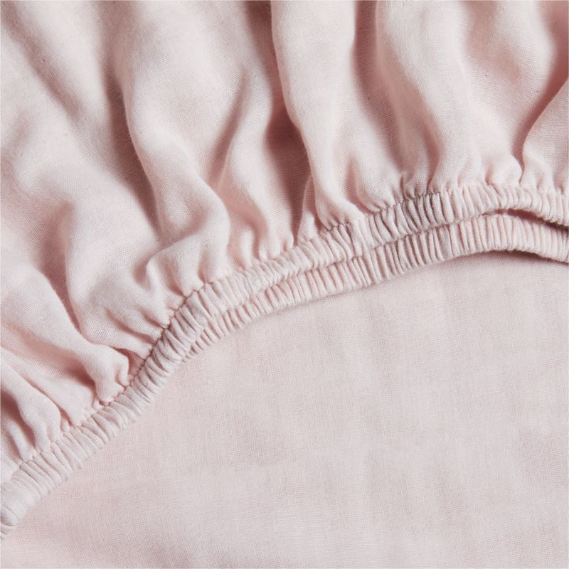 Pink Windowpane Plaid Organic Cotton Baby Crib Skirt