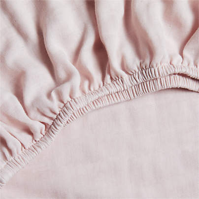 Supersoft Lilac Rose 100% Organic Cotton Gauze Baby Crib Fitted Sheet