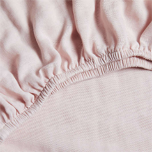 Supersoft Lilac Rose 100% Organic Cotton Gauze Baby Crib Fitted Sheet