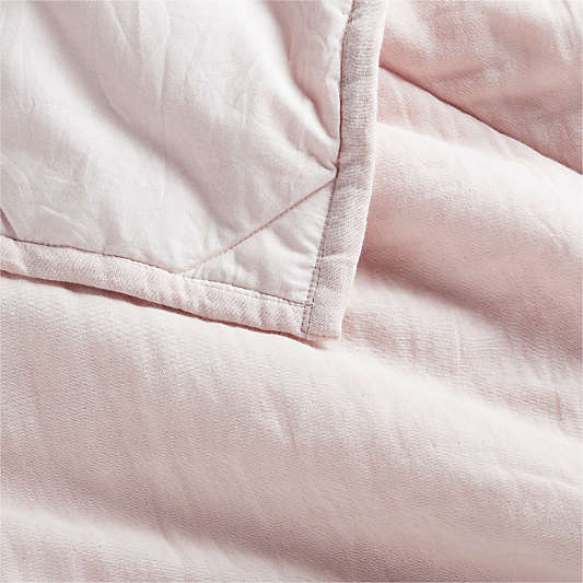 Supersoft Lilac Rose 100% Organic Cotton Gauze Baby Crib Quilt