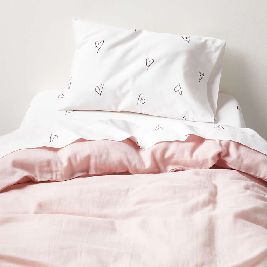 Supersoft Mauve Rose Organic Cotton Toddler Duvet Cover + Reviews