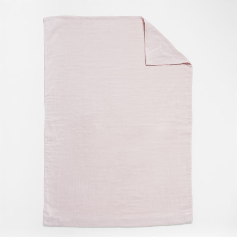 Supersoft Lilac Rose Organic Cotton Gauze Toddler Duvet Cover - image 2 of 5