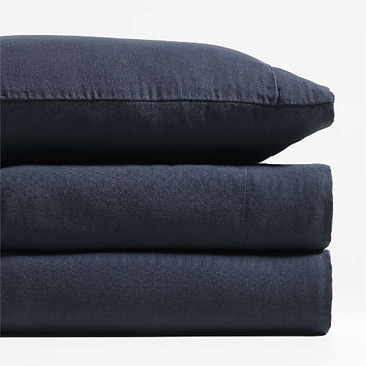 Supersoft Midnight Navy Blue Organic Cotton Toddler Sheet Set