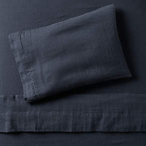 Supersoft Midnight Navy Blue Organic Gauze Kids Pillowcase