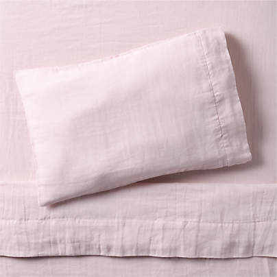 Supersoft Lilac Rose Organic Cotton Gauze Toddler Sheet Set