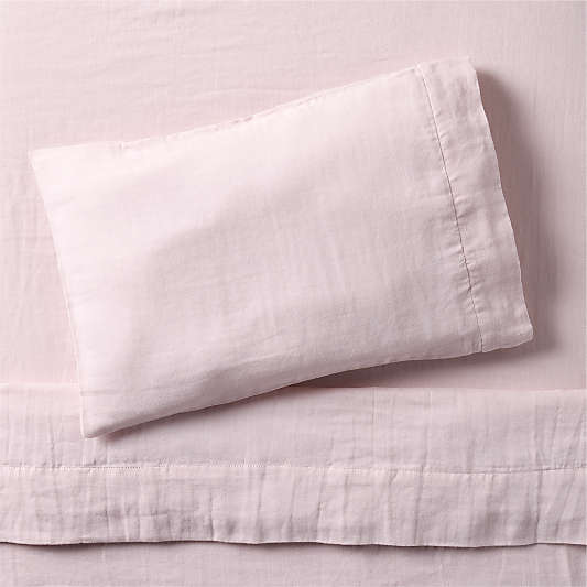 Supersoft Lilac Rose Organic Cotton Gauze Toddler Sheet Set