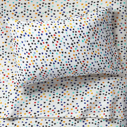 Organic Star Jersey Twin Sheet Set