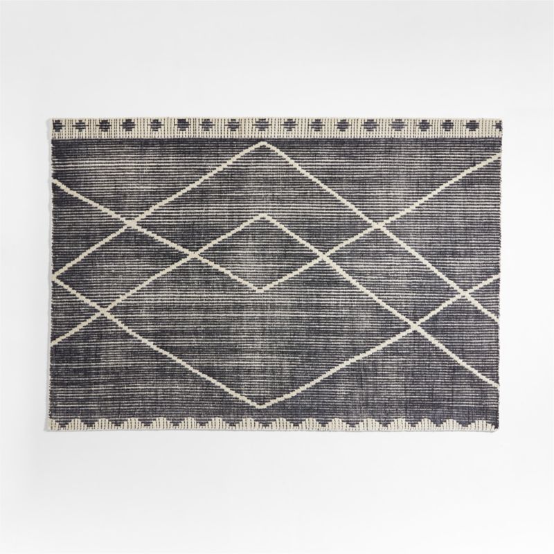 Suphan Wool Navy Rug 6'x9' Crate and Barrel