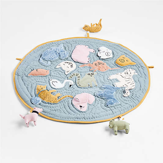 Surprise Friends Baby Activity Play Mat and Rattle Bundle