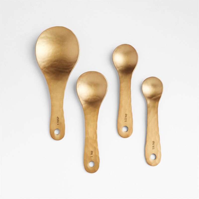 Susu Gold Metallic Measuring Spoons, Set of 4 by Eric Adjepong
