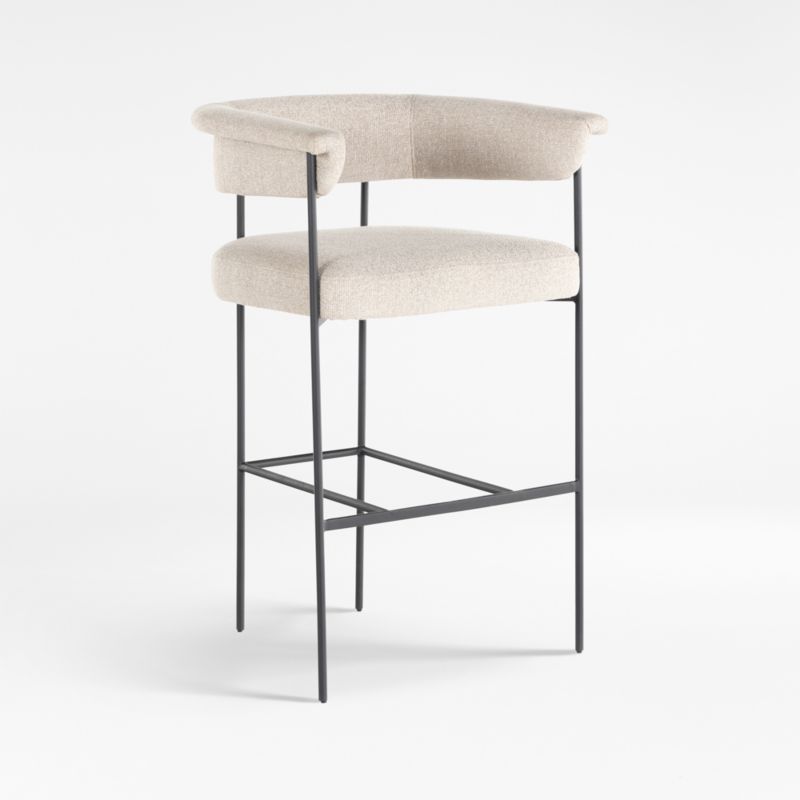 Sutter Beige Bouclé Bar Stool