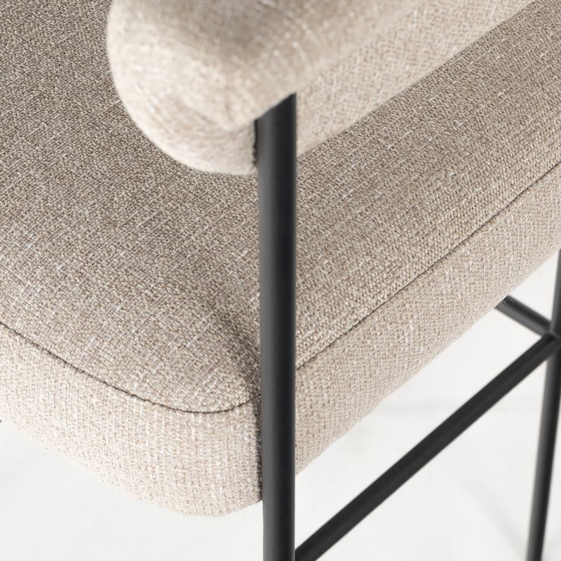 Sutter Beige Bouclé Bar Stool