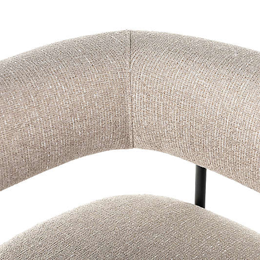 Sutter Beige Bouclé Counter Stool