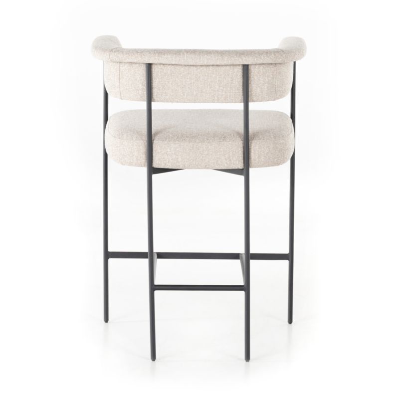 Sutter Beige Bouclé Counter Stool