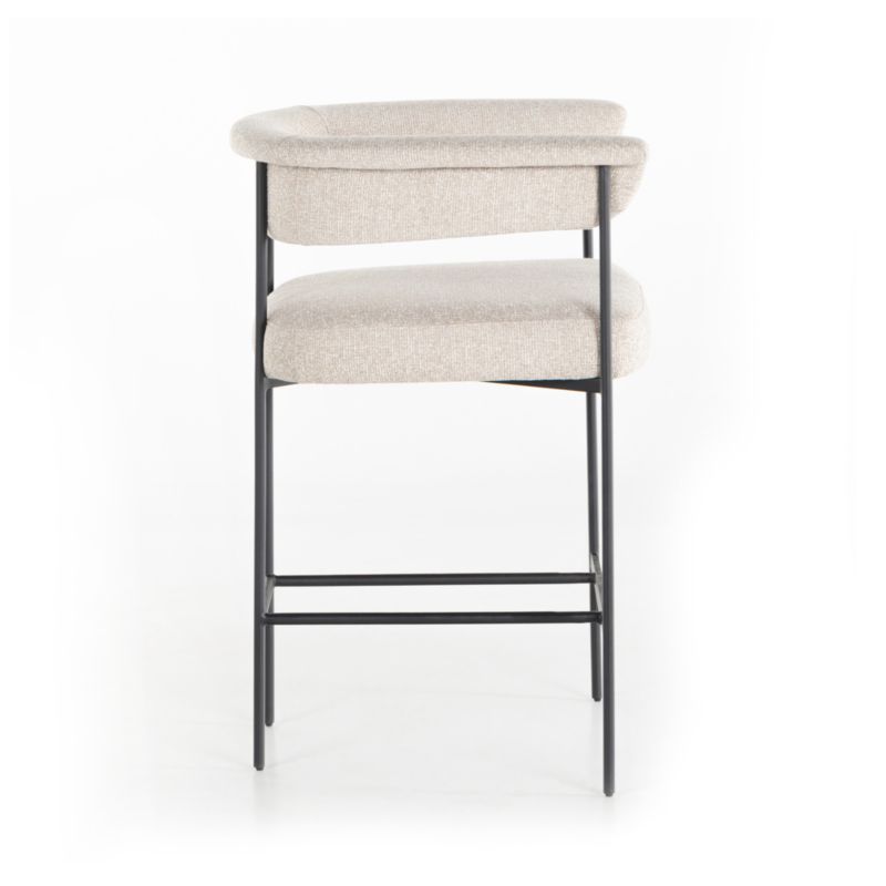 Sutter Beige Bouclé Counter Stool