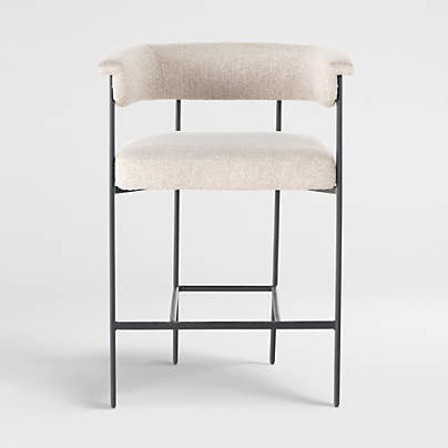 Sutter Beige Bouclé Counter Stool