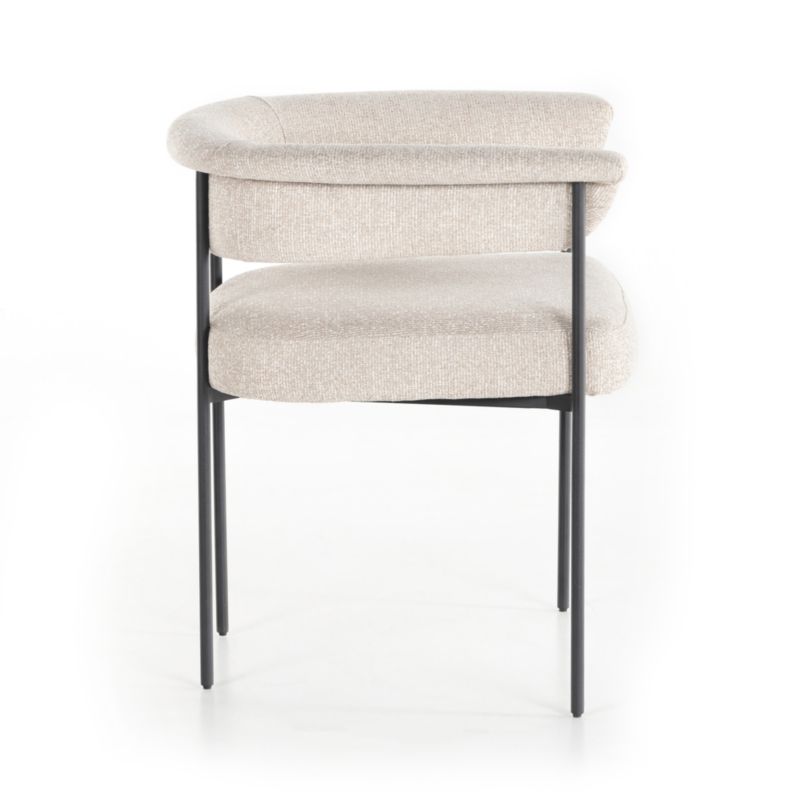 Sutter Beige Bouclé Dining Chair