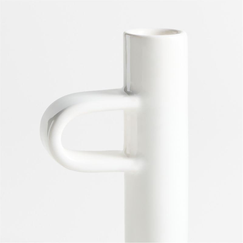 Sutton White Ceramic Taper Candle Holder - image 2 of 3