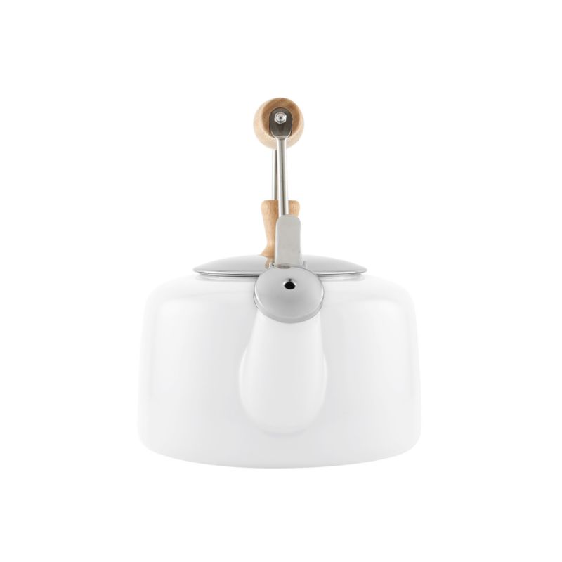 Chantal ® Sven White Tea Kettle with Wood Handle and Knob - image 3 of 4