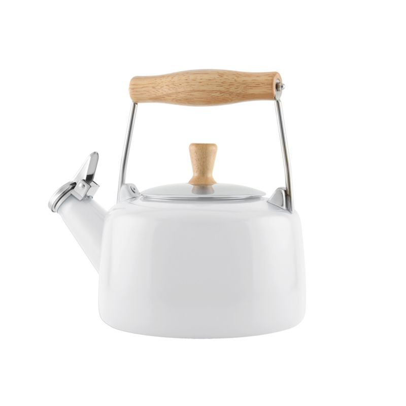 Chantal ® Sven White Tea Kettle with Wood Handle and Knob - image 2 of 4