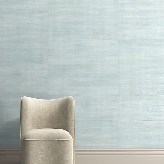 Savannah Celadon Green Sisal Grasscloth Wallpaper