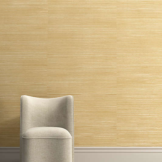 Savannah Sand Beige Sisal Grasscloth Wallpaper