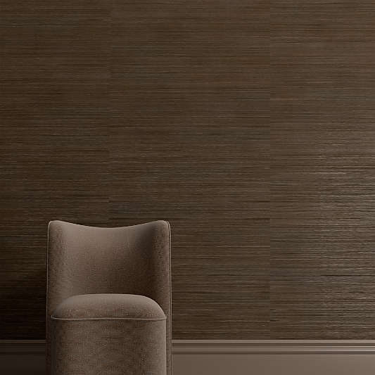 Savannah Walnut Sisal Grasscloth Wallpaper
