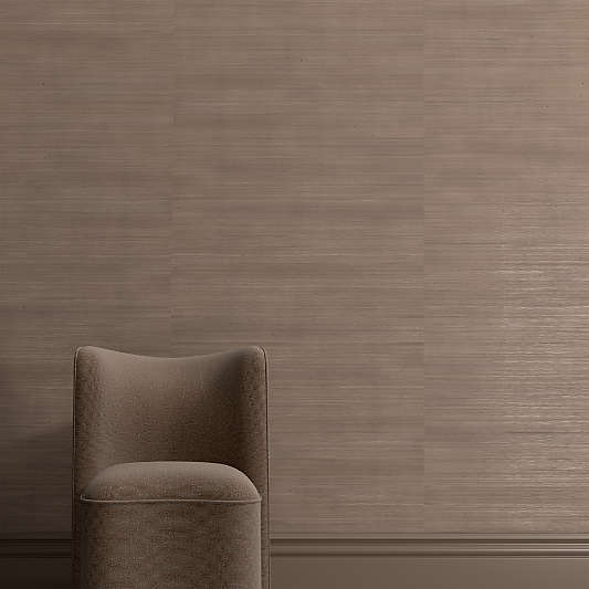 Savannah Warm Grey Sisal Grasscloth Wallpaper