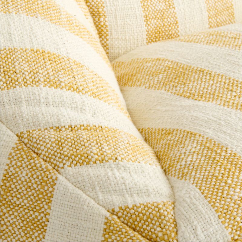 Savannah Yellow Striped Organic Cotton Kids Lounge Chair - image 3 of 8