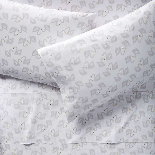 Organic Swan Full Sheet Set