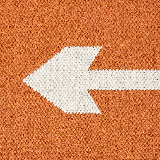 Orange Arrow Rug Swatch