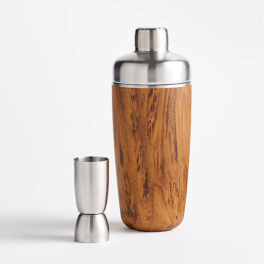 S'well Teakwood Cocktail Shaker Set