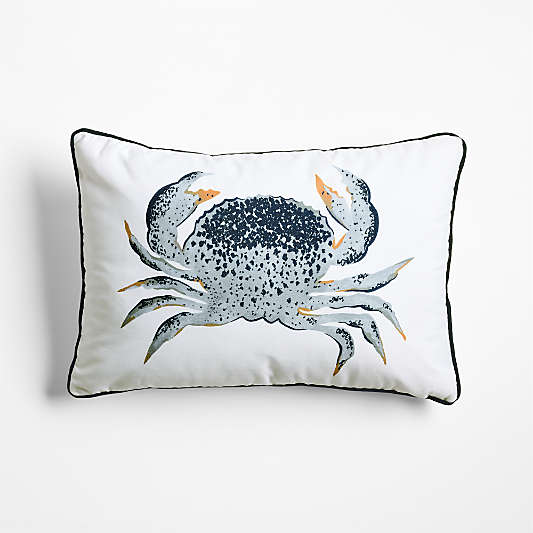 Swimmer Crab 22"x15" Indoor/Outdoor Throw Pillow